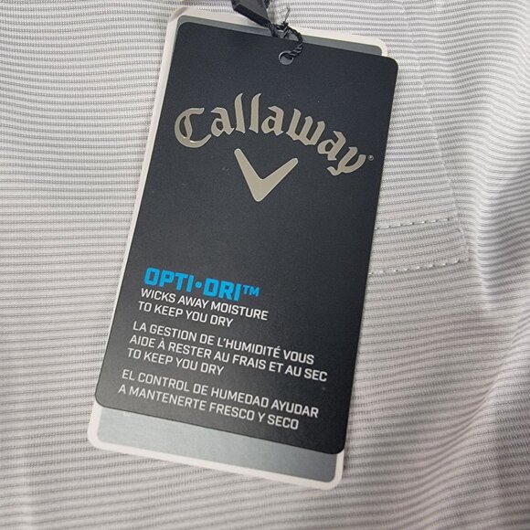 Callaway Opti Dri Mens XXL Bright White Polo Shirt Moisture Wicking Golf Apparel - Picture 4 of 9